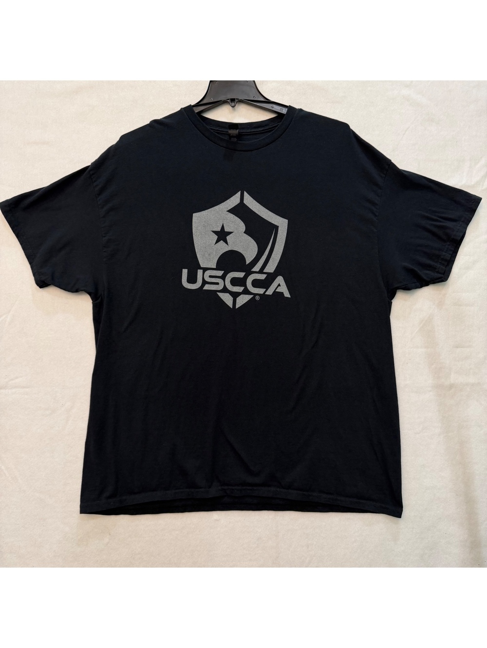 USCCA Men's 2XL Gildan Black T-Shirt Eagle & Shield Logo US Concealed Carry Asso